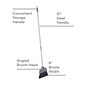 Coastwide Professional™ 8" Angled Broom, Gray (CW58003)