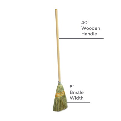 Rubbermaid Commercial Corn-Fill Broom, Corn Fiber Bristles, 38