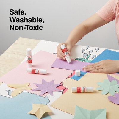 Staples® Washable Glue Sticks, 0.28 oz., 4/Pack (ST10445/10445)