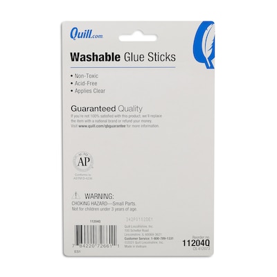 Quill Brand® Glue Sticks, 1.40-oz., 3/Pack