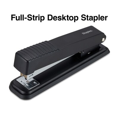 Staples Desktop Stapler, Full-Strip Capacity, Black (24547-CC)