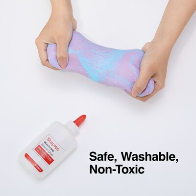 Staples® Washable Removable Liquid School Glue, 4 oz., White (ST39417/39417)