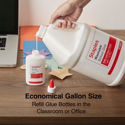 Staples® School Glue, 128 oz., Tan (ST39921/39921)