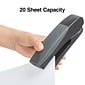 Staples® Desktop/Handheld Stapler, 20 Sheet Capacity, Black/Gray. (40897)