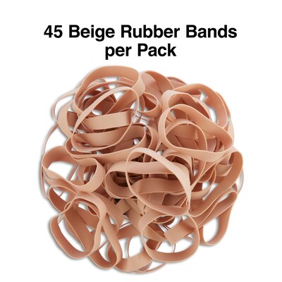Staples Economy #84 Rubber Bands, 3-1/2" x 1/2", 45/Pack (28608-CC)