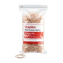 Staples Economy Rubber Bands, #16, 1 lb. Bag, 2000/Pack (28616-CC)