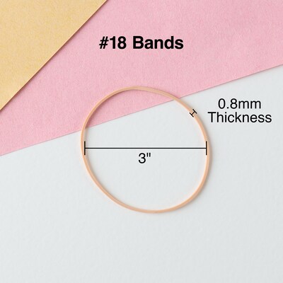 Staples Economy #18 Rubber Bands, 3 x 1/20, 460/Pack (28622-CC)