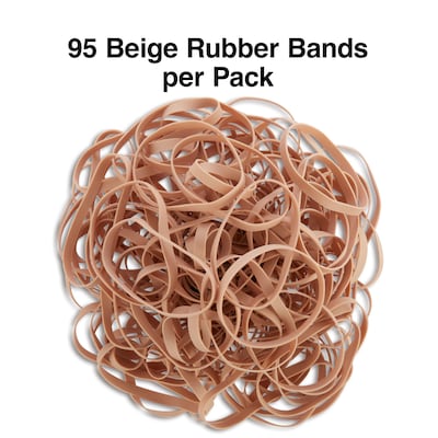 Staples Economy #64 Rubber Bands, 3-1/2" x 1/4", 95/Pack (28611-CC)
