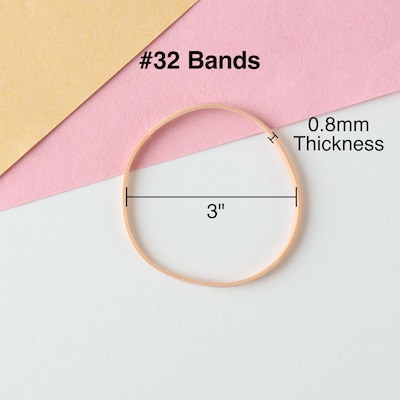 Staples Economy #32 Rubber Bands, 3 x 1/9, 225/Pack (28625-CC)