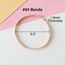Staples® Economy Rubber Bands, Size #64, 3-1/2x1/4, 1 lb. Bag, 380/Pack (28618-CC)