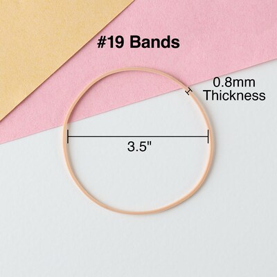 Staples Economy #19 Rubber Bands, 3-1/2 x 1/16, 375/Pack (28624-CC)