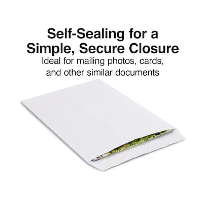Staples® White Wove Self-Sealing 9" x 12" Catalog Envelopes, 100/Box