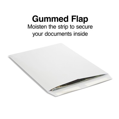 Quill Brand® Gummed Catalog Envelope, 9" x 12", White, 250/Box (OE91224W)