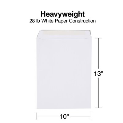 Staples® 10" x 13" White Wove Catalog Envelopes; 250/Box (486954/17040)