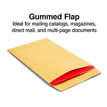 Staples® Gummed Kraft Catalog Envelopes; 9 x 6, Brown, 500/Box (381944/17027)