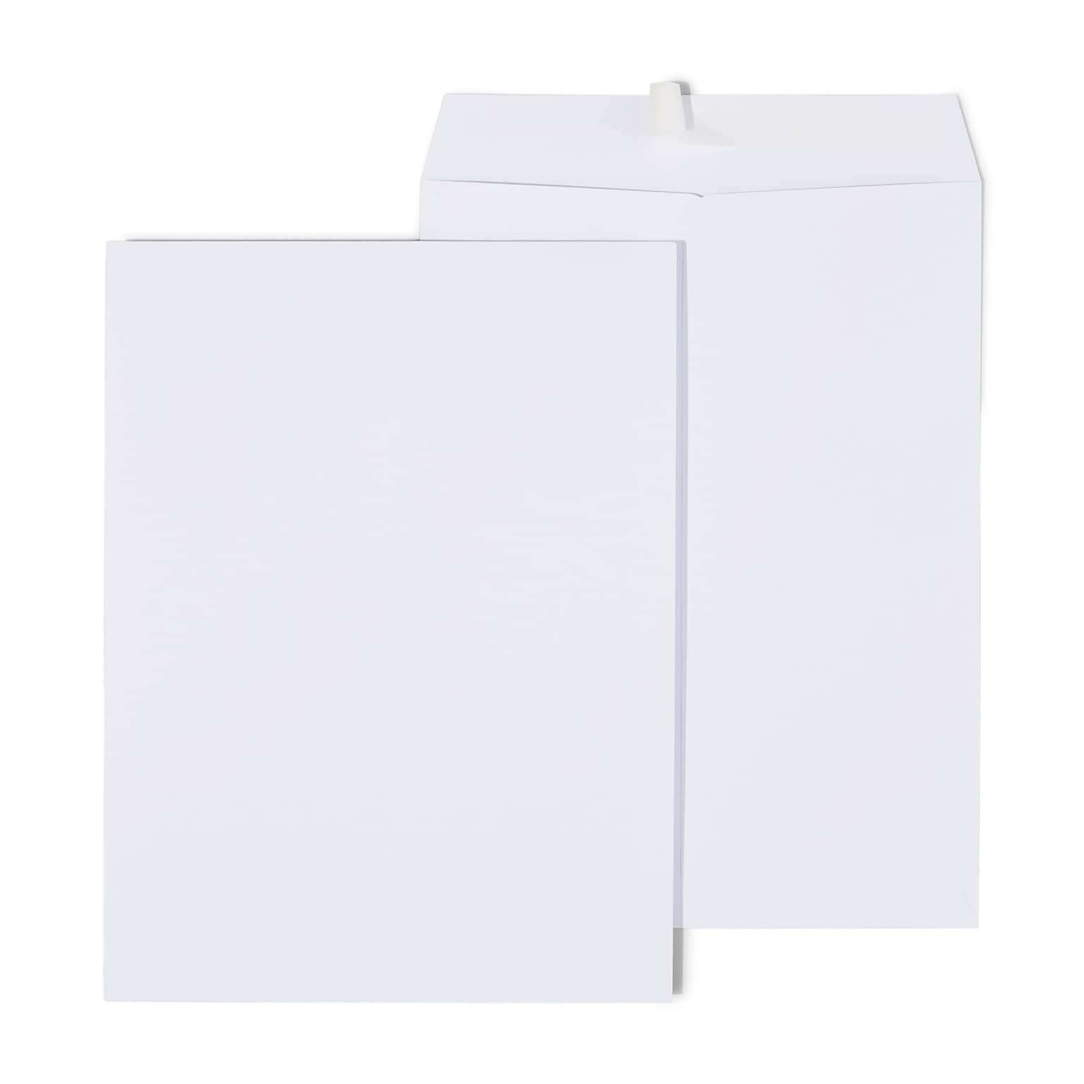 Quill Brand® Easy Close Catalog Envelope, 9 x 12, White, 250/Box (PS91228W)