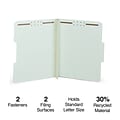 Staples® 60% Recycled Classification Folders, 3 Expansion, Letter Size, Light Green, 25/Box (TR1835