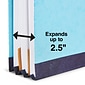 Staples® Recycled Pressboard Classification Folder, 2-Dividers, 2 1/2" Expansion, Letter Size, Light Blue, 20/Box (ST614616-CC)