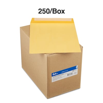 Quill Brand® Easy Close Catalog Envelope, 9" x 12",Brown Kraft, 250/Box (PS91228B)