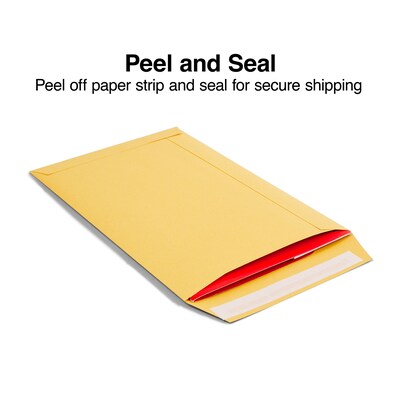 Staples EasyClose Self Seal #1 Catalog Envelope, 6" x 9", Kraft, 100/Box (ST20140/20140)