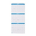 2023 Quill Brand® 27 x 12 Vertical Wall Calendar, Blue (5216623QCC)