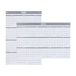 2023 Quill Brand® 32 x 48 Monthly Dry Erase Wall Calendar w/Marker, Reversible, Gray (5216723QCC)