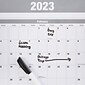 2023 Quill Brand® 24" x 36" Monthly Dry Erase Wall Calendar, Reversible, Gray (5216923QCC)