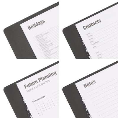 2023 Quill Brand® 5" x 8" Daily Planner, 5 x 8, Black (5215823QCC)