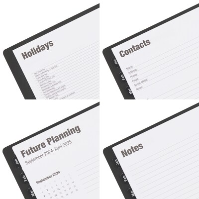 2023 Quill Brand® 8" x 11 14-Month Monthly Planner, 8x11, Black (5216023QCC)