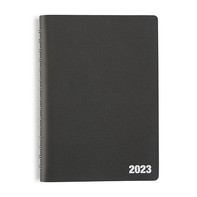 2023 Quill Brand® 5 x 8 Daily Planner, 5 x 8, Black (5215823QCC)