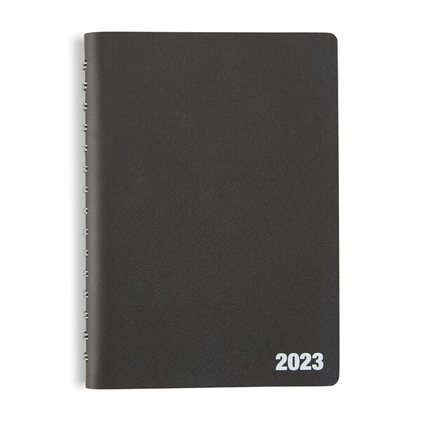 2023 Quill Brand® 5 x 8 Daily Planner, 5 x 8, Black (5215823QCC)