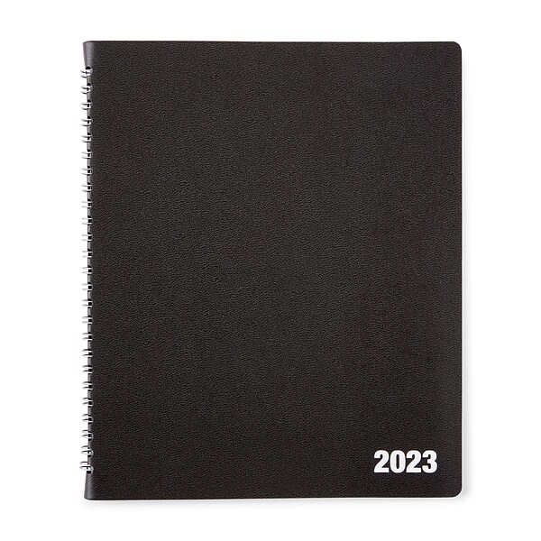 2023 Quill Brand® 7 x 9 14-Month Monthly Planner, Black (5215923QCC)