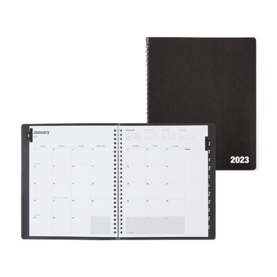 2023 Quill Brand® 7 x 9 14-Month Monthly Planner, Black (5215923QCC)