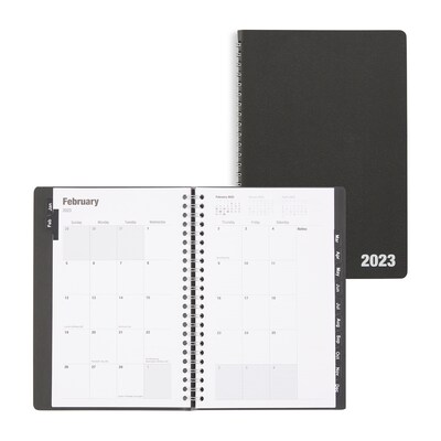 2023 Quill Brand® 5x 8 14-Month Weekly Planner, 5x8, Black (5215723QCC)