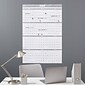 2023 Quill Brand® 32" x 48" Monthly Dry Erase Wall Calendar w/Marker, Reversible, Gray (5216723QCC)