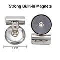 Staples Magnetic Bulldog Clips, 1.25W, Metallic, 18/Pack (17694)