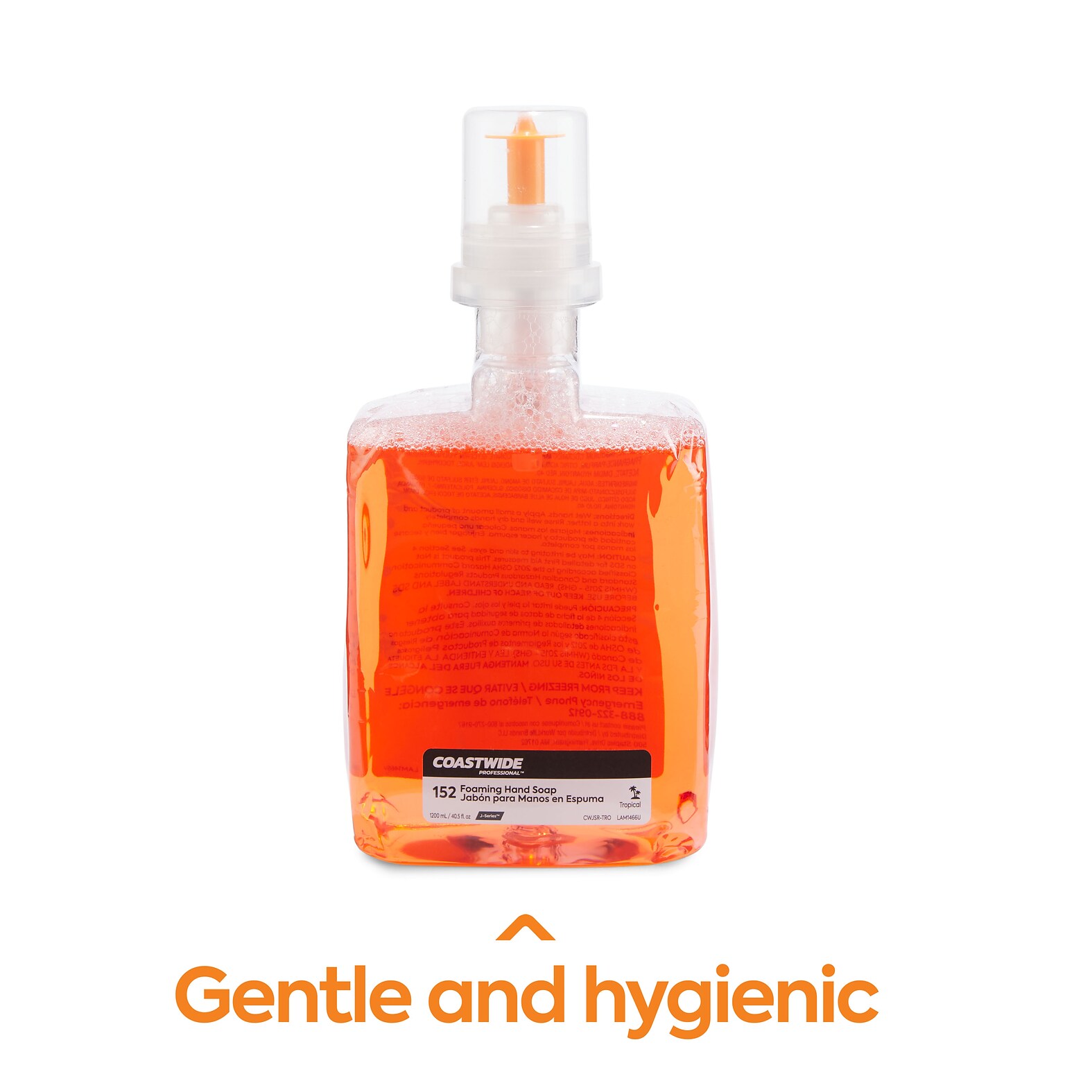 Coastwide Professional J-Series Foaming Hand Soap, Tropical, 1200 mL, 2/Carton (CWJSR-TRO)