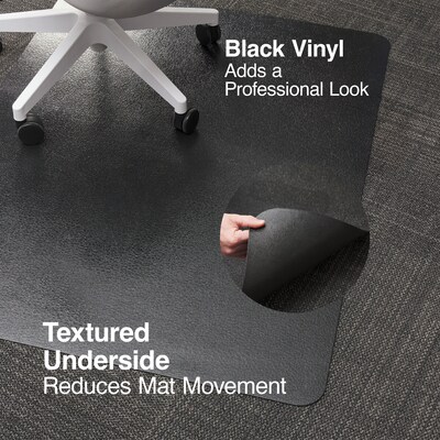 Quill Brand® 36" x 48" Hard Floor Chair Mat, Black (26990)