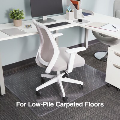 Quill Brand® Carpet Chair Mat, 45 x 53, Crystal Clear (27014-US/CC)