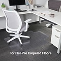 Quill Brand® Carpet Chair Mat, 36 x 48, Crystal Clear (STP-17436)