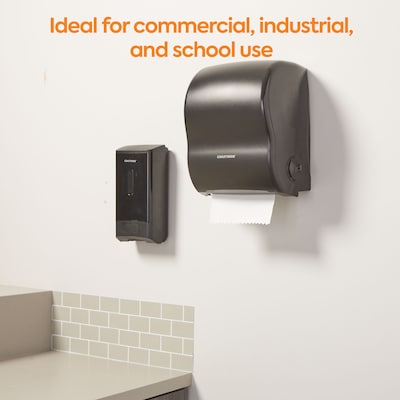 Coastwide Professional™ Manual Auto-Cut Hardwound Paper Towel Dispenser, Black (CW60832)