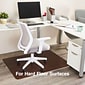 Quill Brand® Cherry Laminate Chairmat, For Hard Floors, No Lip, Rectangular, 36 x 48