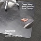 Quill Brand® PlushMat Chair Mat, 45" x 53", Clear (20236-CC)