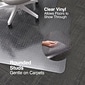 Quill Brand® Extra Chair Mat, 45" x 53", Clear (20362-CC)