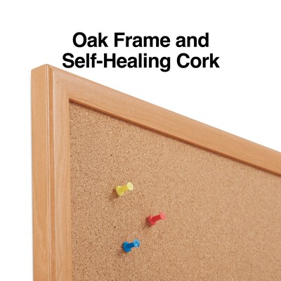 Staples Cork Bulletin Board, 2'W x 1.5'H (28669-CC)