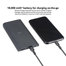NXT Technologies™ USB Power Bank for Most Smartphones, 10000mAh, Black