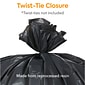 Coastwide Professional™ 30-33 Gal. Reprocessed Resin Trash Bags, Low Density, 1.5 Mil, Black, 25 Bags/Roll, 4 Rolls (CW25530)