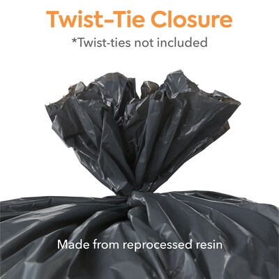 Coastwide Professional™ 55-60 Gallon Trash Bag, 38" x 58", Low Density, 1.5 mil, Black, 5 100 Bags/Box (CW25531)