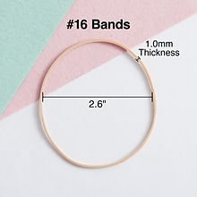 Staples Economy Rubber Bands, #16, 1 lb. Bag, 2000/Pack (28616-CC)