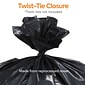 Coastwide Professional™ 30-33 Gallon Industrial Trash Bag, 33" x 39", Low Density, 2 mil, Black, 100 Bags/Box (CW57403)
